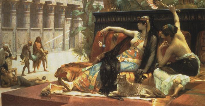 Alexandre Cabanel Cleopatra Testing Poison on Those Condemned to Die. Spain oil painting art